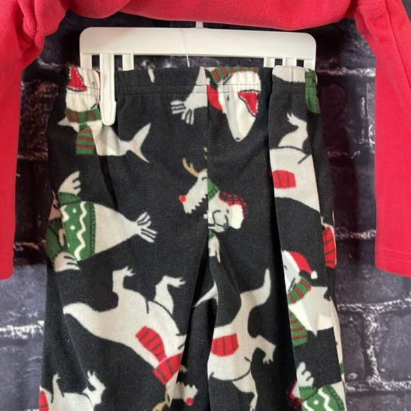 Carter’s Just One You 12 Month T-Rex Antlers Red Black Pajama Set Dino - Picture 8 of 11